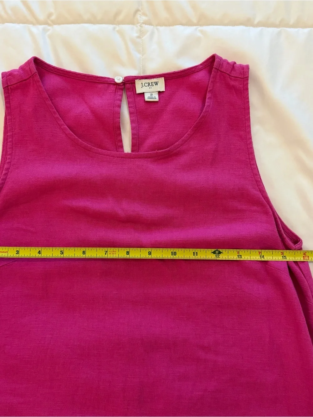 J. Crew Fuchsia Pink Sleeveless Midi Dress